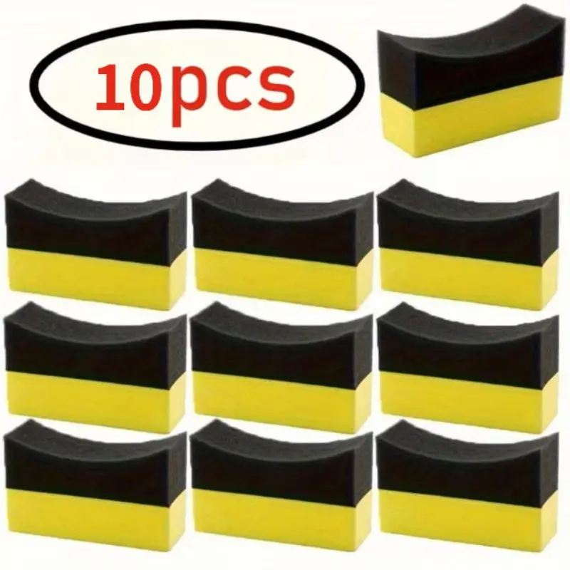 10-Piece Car Cleaning Sponge Set, Tire Brush, Wax Sponge, Beauty Clean Wipes, Car Sponge Kit, Soft Interior Cleaner, Auto Wash Accessories, Car Cleaning Kits