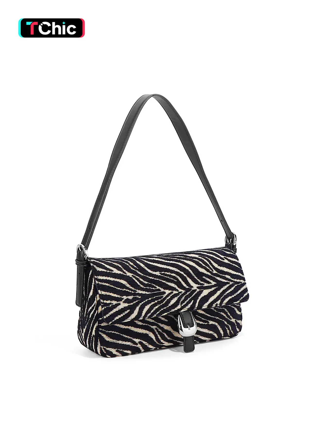 Shoulder Bag for Women - Purses for Women Zebra Pattern Bag Purse Classic Retro Handbag with Removable Strap, Underarm Purse Clutch Purses Trendy Work Bag, Perfect for Dates, Outings and Parties, Casual Bags