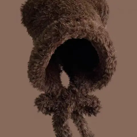 Cute Bear Ear Decor, Thickened Warm Hat Beanies for Fall & Winter, Fashion Accessories for Women & Men