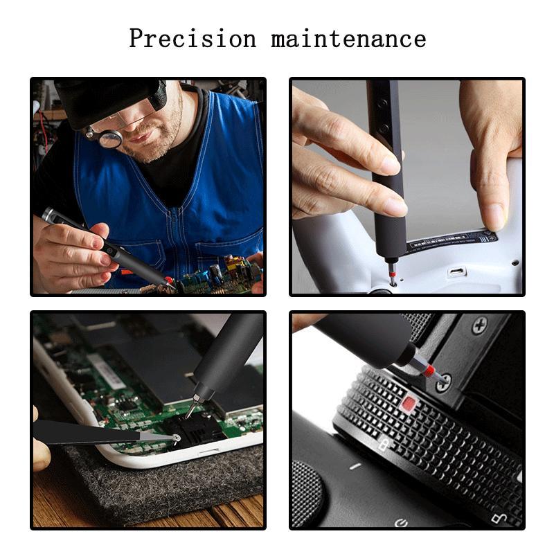 Electric Screwdriver Set, Rechargeable Wireless Precision Screwdriver with 5 Adjustable Levels, Multifunctional Maintenance Tool Combination Set, Cordless Power Screwdriver, Rechargeable Tools