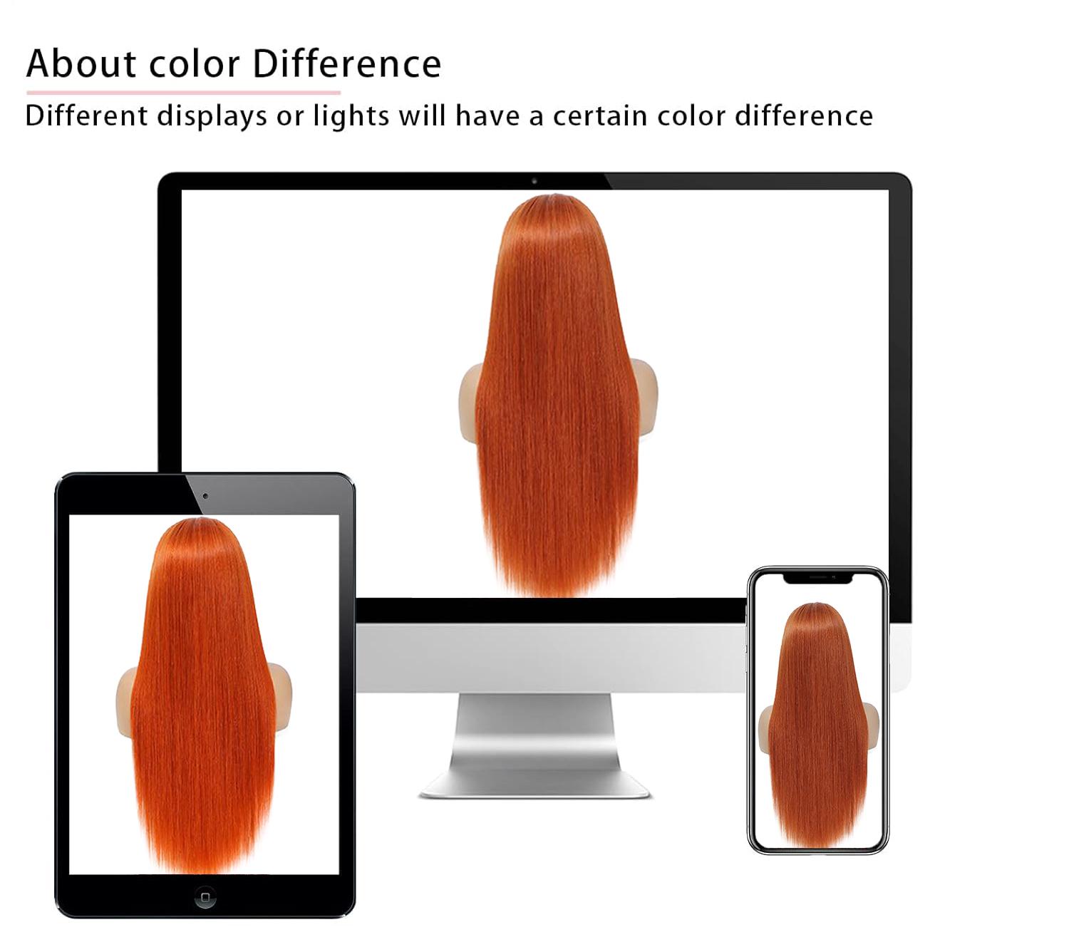 Bling Hair 30 32 Inch Ginger Straight Human Hair Wig Orange Brazilian 13x4 13x6 Hd Transparent Lace Frontal Ginger Human Hair Wigs for Women Pre Plucked 180% Density