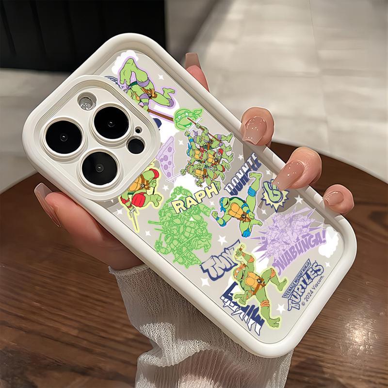 Cartoon Teenages Mutants Ninjas Turtles New Phone Case For IPhone 16e 16 15 14 13 12 11 Pro Max Mini XR XS X Plus TPU Back Cover