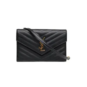Pre-owned Yves Saint Laurent SAINT LAURENT CASSANDRA WOC Herringbone Envelope P226360295