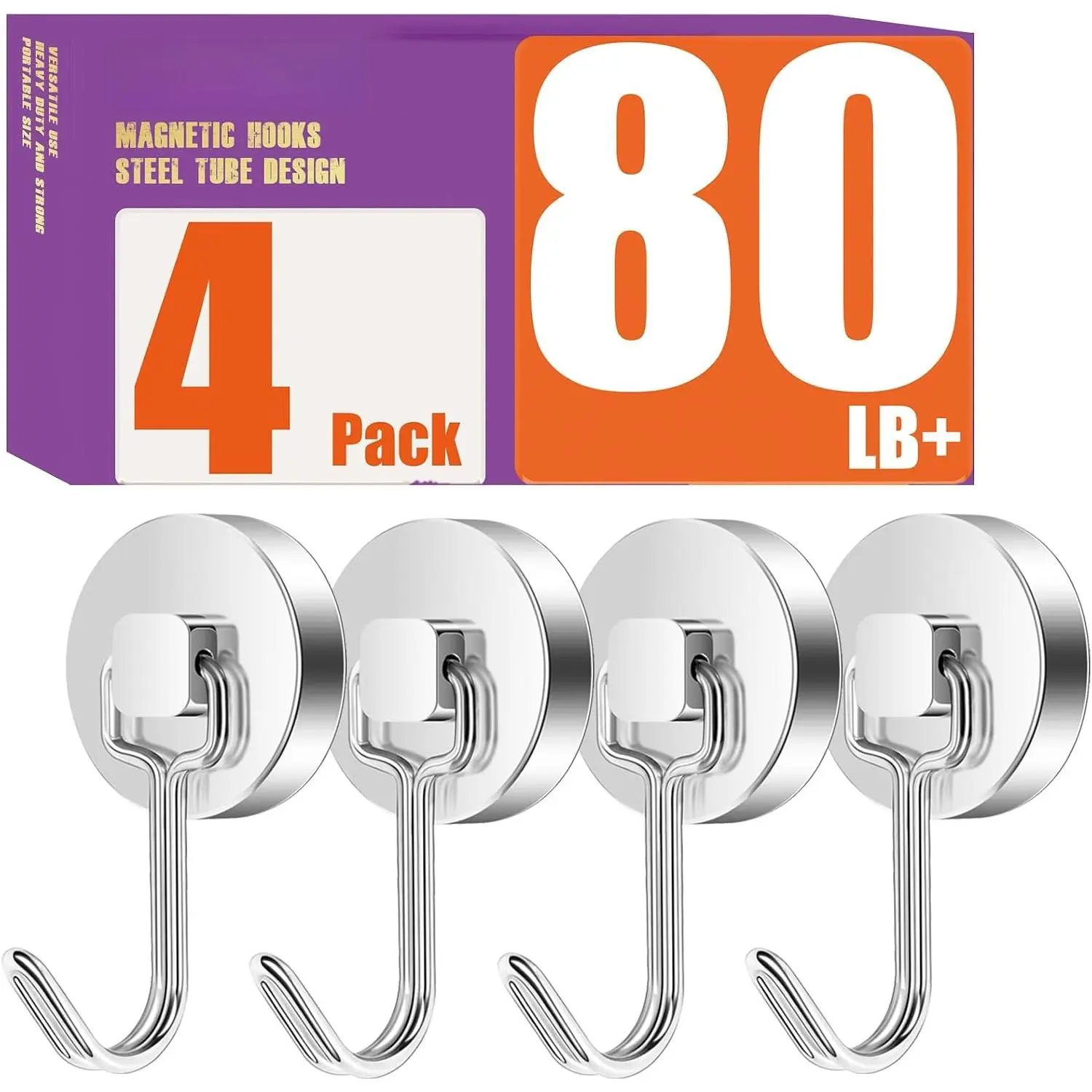 Swing Hooks, 4-Pack 80lb Heavy Duty Functional Travel Gear Organiser Hooks, Smooth Fasteners for Cruise Cabins, Door/Metal Wall Hanging of Towels, Coats, Bags, Functional Hook