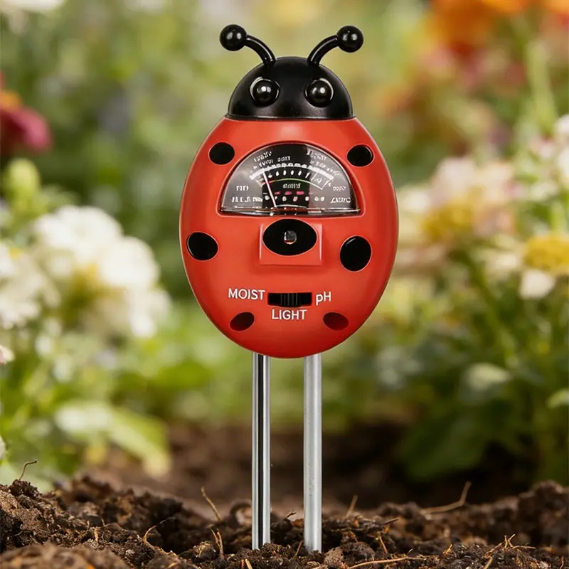 3-in-1 Soil Tester, Environmental Monitoring Device, Measures Light Intensity, Humidity, Ph Level, Garden Farm Plant Soil Analyzer