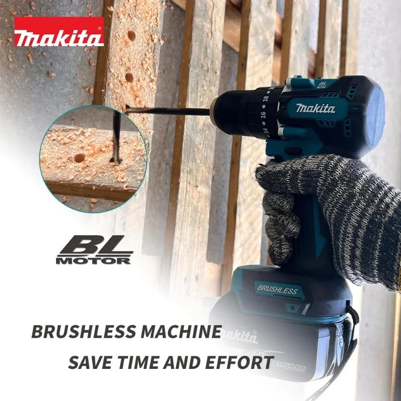 Makita DDF487 1600rpm Electric Drill 18V Battery Multifunction Brushless Variable Speed Screwdriver Strong Power Motor Tools