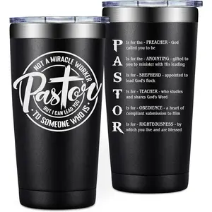 SpenMeta Pastor Appreciation Gifts for Men - Fathers Day, Christmas, Birthday Gifts Ideas for Pastor - 20 Oz Tumbler Cup