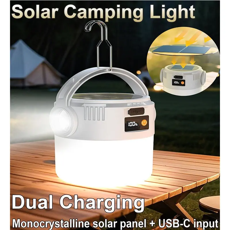 1/2Pc Solar Light Bulbs, Portable, solar lightbulbs for outside, solar night light indoor, solar light bulb outdoor, Emergency Solar Lanterns, Outdoor Waterproof Camping Lights for Tent, Emergency Power Outage and Outside Camping Gear