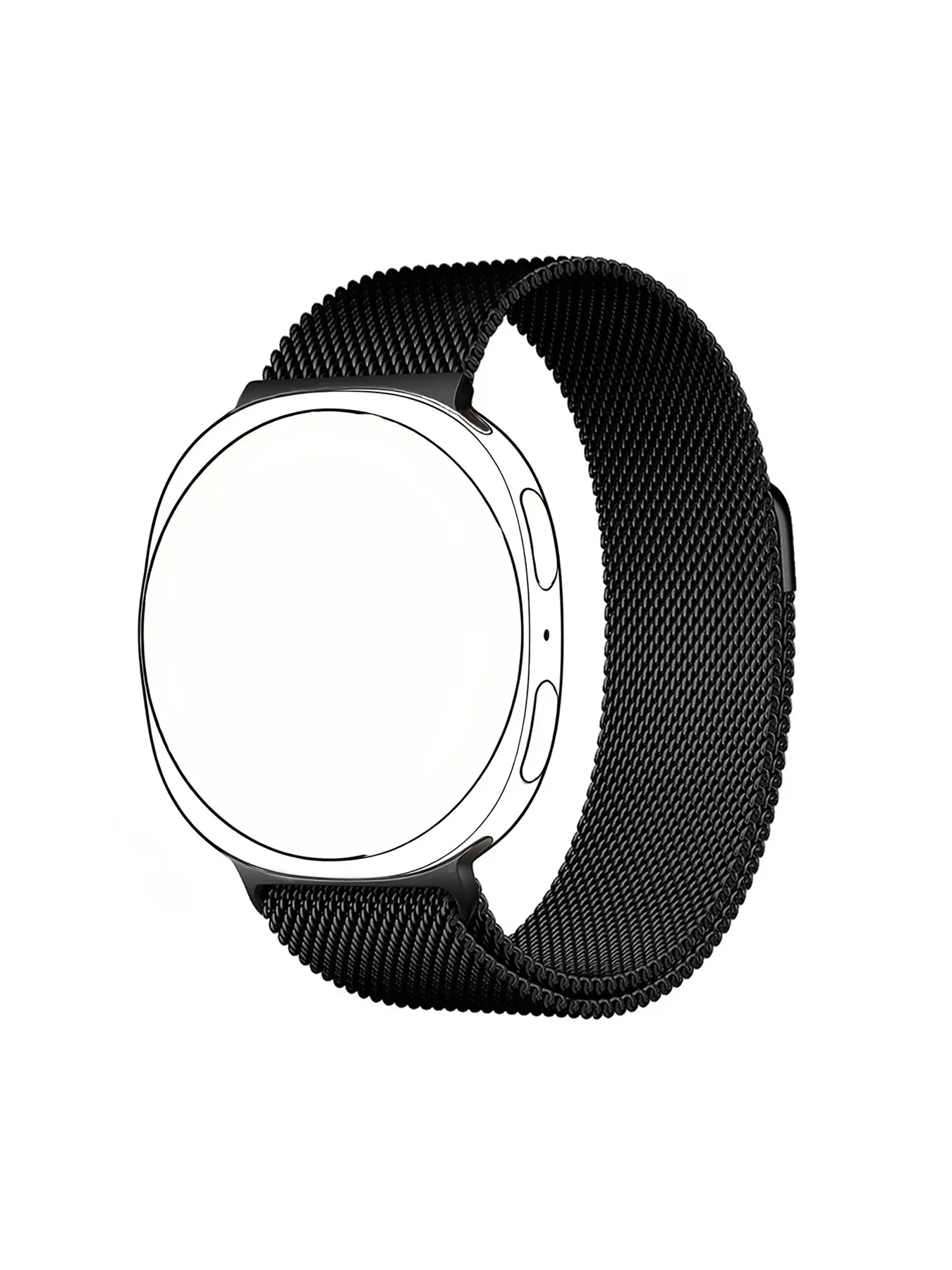 1PC Magnetic Milanese Loop Band for Samsung Galaxy Watch8 40mm 44mm 46mm, Stainless Steel Mesh Strap Replacement Wristband, Adjustable Quick Fit Metal Bracelet, Breathable Premium Design for Men Women