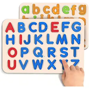 Sensory Silicone Letter Tracing Pad: Double-Sided Textured Sensory Toys for Learning Focus & Fine Motor, Quiet Travel Toy, Preschool Learning Activities, Educational Montessori Toys for Toddlers Kidsfidget toys