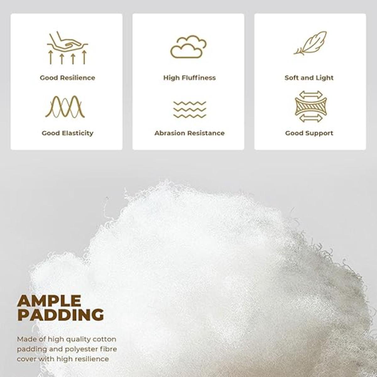 Collection 3 Pieces Rattan Cushions Replacement Cushion Set for Outdoor Furniture Patio Sofa Garden chair - Water Resistant, Lightweight and Durable (Beige)