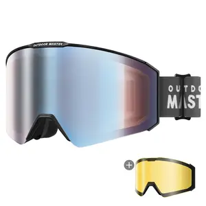 Photochromic Sport Cycling Goggles UV400 OTG Impact Resistant Frame Portable Lanyard Included