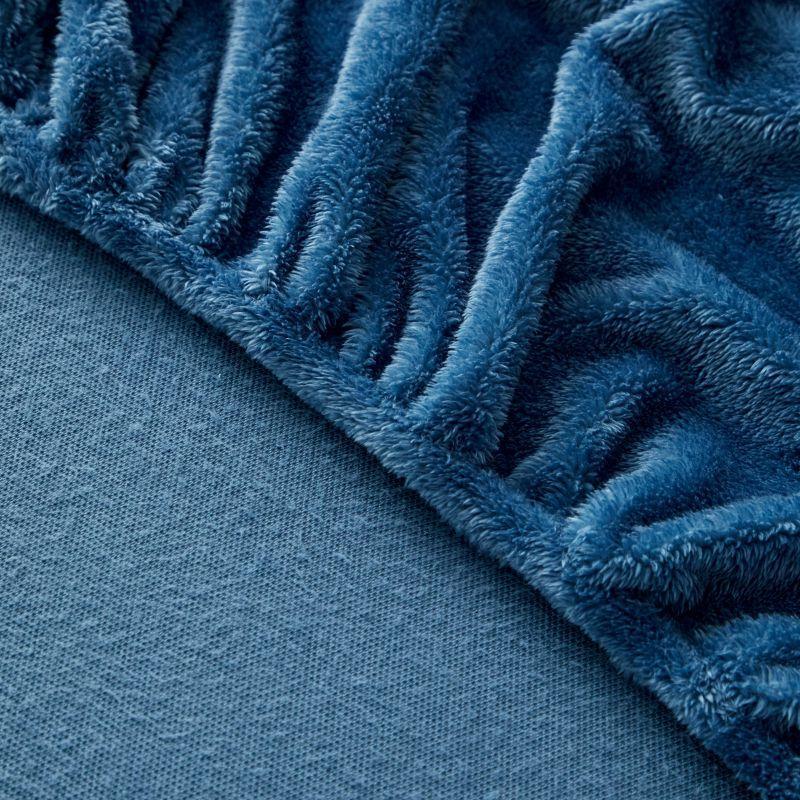 Solid Color Flannel Bed Sheet Set, Boho Fitted Sheet, 3 Counts/set Including 1 Count Bed Sheet & 2 Counts Pillowcase without Filler, Soft Comfortable Bedding Set for Bedroom