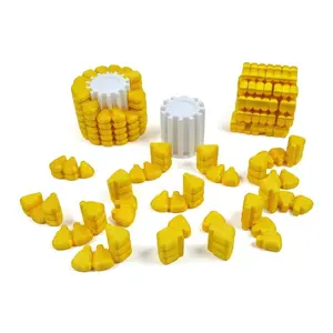 3D Printed Corn Shaped Puzzle Assembly Toy, Stress Relief Building Toy. Featuring three-segment cylindrical slider design and fun DIY play. It is a hands-on educational toy for kids and early learning toy, great for Children's Day gifts.
