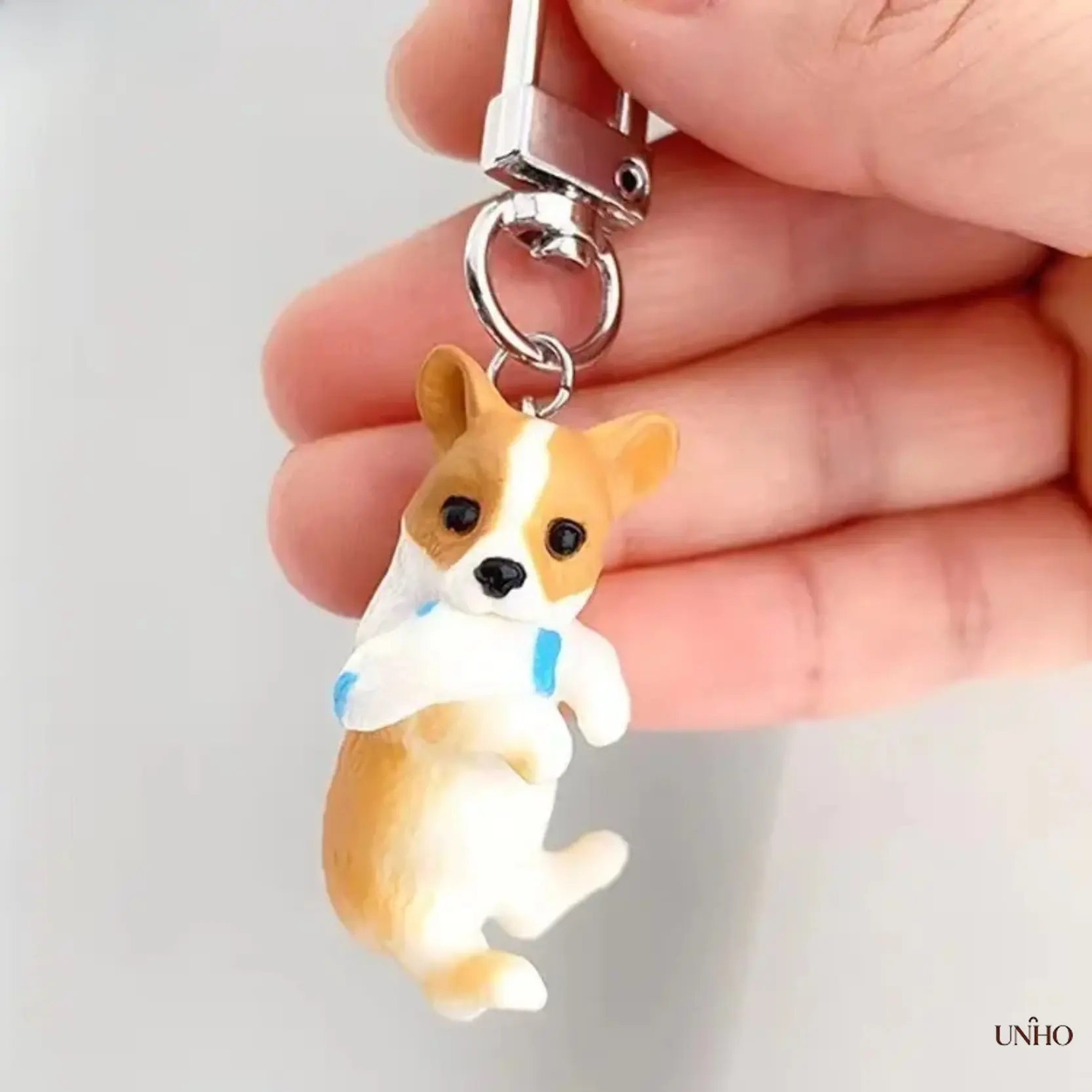 3D Printed Kawaii Cat & Corgi Charm Keychains For Women, Cute Animal‑Motif Bag Accessory, Portable EDC Ornament For Car Keys Purses Backpacks & Summer Gift‑Giving