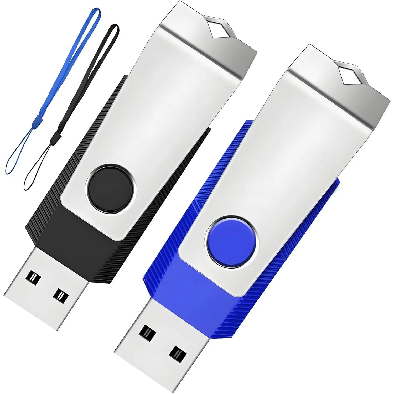 2GB Flash Drive 2 Pack,  USB 2.0 Thumb Drives Memory Stick