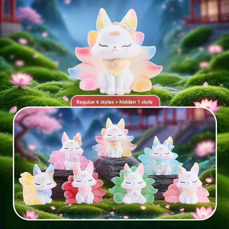 Nine-Tailed Fox Immortal Blind Box Creative Desktop Ornament