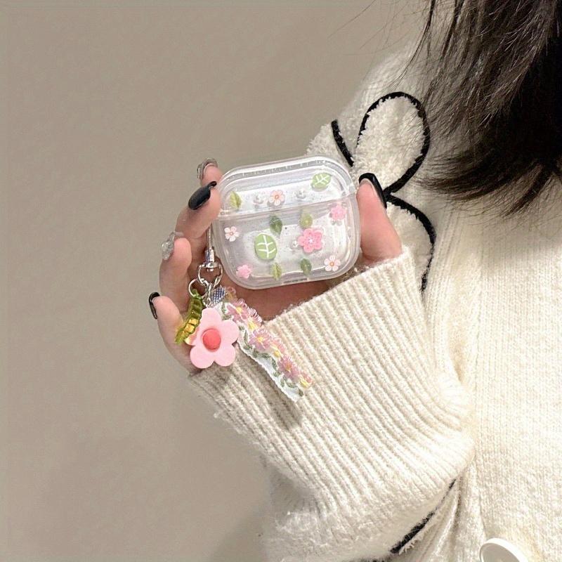 Epoxy Summer Flower Earphone Protective Case for AirPods Pro 1 2 or AirPods 1 2 3 4