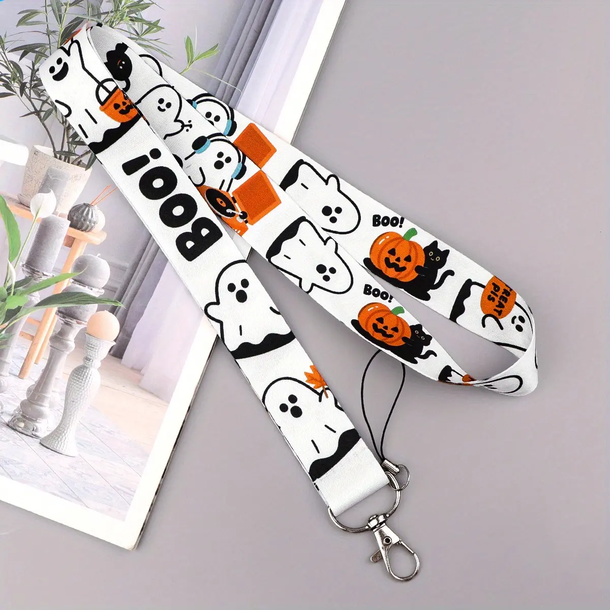 Halloween Lanyard Keychain ID Lanyard ID Card Lanyard Key Ring Accessories Lanyard Christmas Halloween Mobile Phone Lanyard, Holiday Gifts