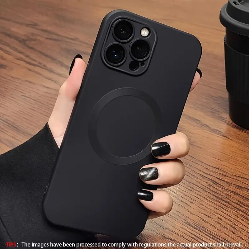 Magnetic Case for iPhone 17 16 15 14 13 12 11 Pro Max plus, Phone Case Full Coverage Lens Protective Wireless Charging Protective Cover Shockproof Protective Cover Camera Lens Protector Luxury matte phone case Compatible with MagSafe