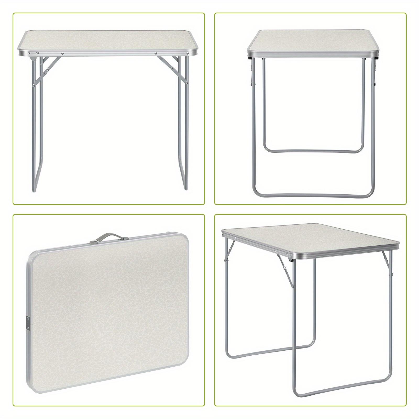 Multifunctional Folding Camping Table, 60*80*70cm, Portable Outdoor Table, Assembly Free, With Carrying Handle, Suitable for Camping, Picnic, Seaside, Outdoor Gathering, Party