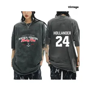 Vintage Washed Heated Rivalry Ilya Rozanov 81 Boston Raiders Tshirt Men Shane Hollander 24 Montreal Metros 100% Tees Tops