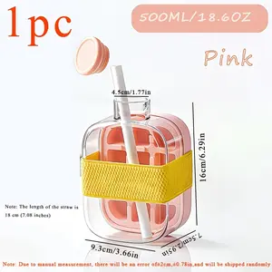 2-in-1 Ice-Making Bottle & Chilled Water Cup – Hands-Free Ice Mold Water Bottle with Lid; Press-to-Release Cooling Tumbler (Dual-Purpose); Ideal for Whiskey & Cocktails; Essential Kitchen Accessory