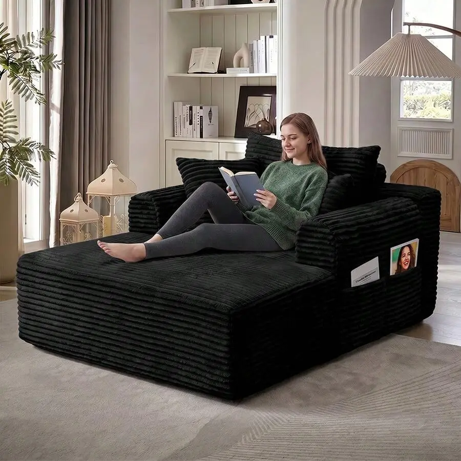 40.5'' Boneless Cloud Sofa Bed – Deep Seat Cushion No Assembly Required, Modern Fluffy Loveseat Couch For Living Room & Bedroom,For Small Spaces, Apartment, Movie Night