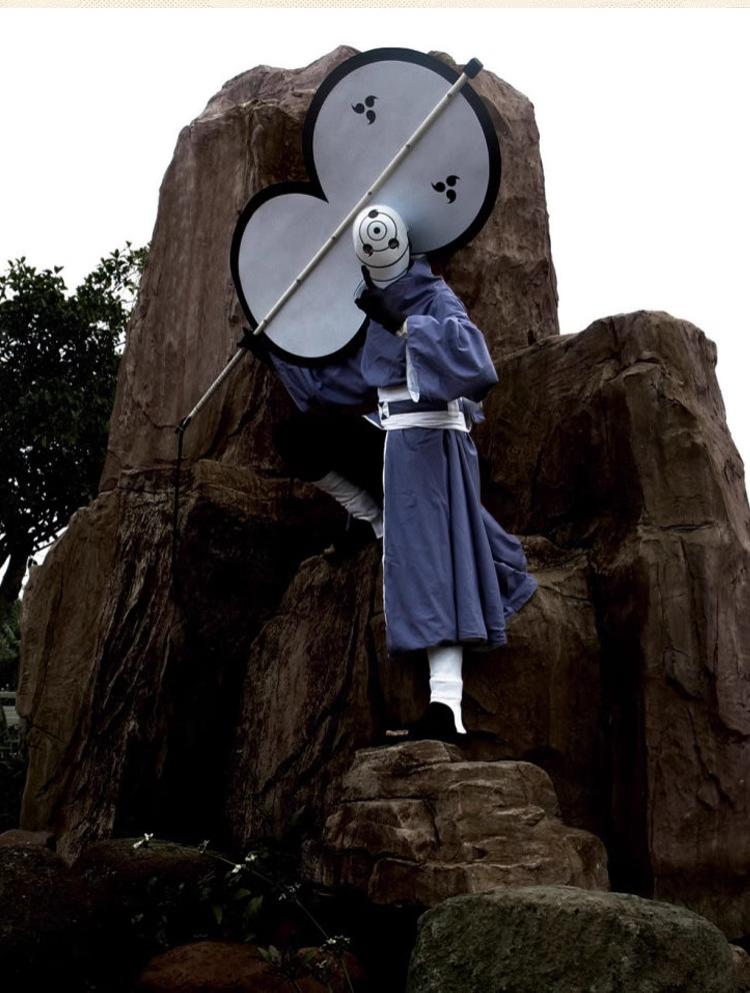 Anime Uchiha Obito Ninja Coscostume Mask Akatsuki Organization Hokage Ah Fei Cosplay Costume Props