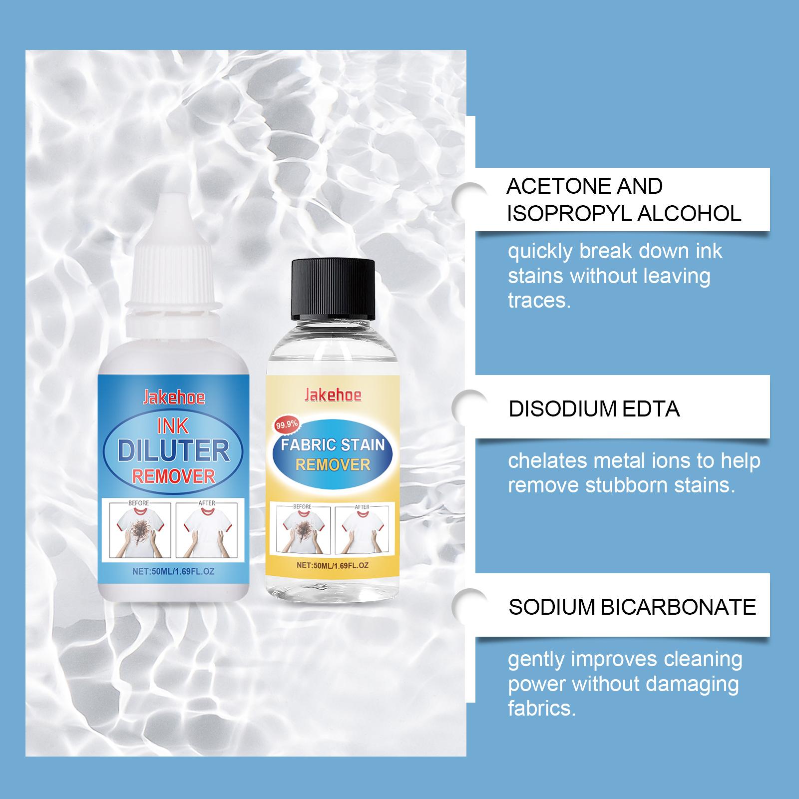 Jakehoe All-In-One Fabric Stain Remover Protects Clothes, Cleans Oil Stains, Gently Cleans Stains And Protects Color