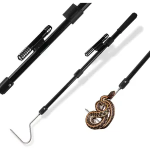 Snake Catcher Hook Stick Tongs Grabber Long Pole Handling Tool Kit for Rattlesnake Cobra Python Boas and Reptile Removal