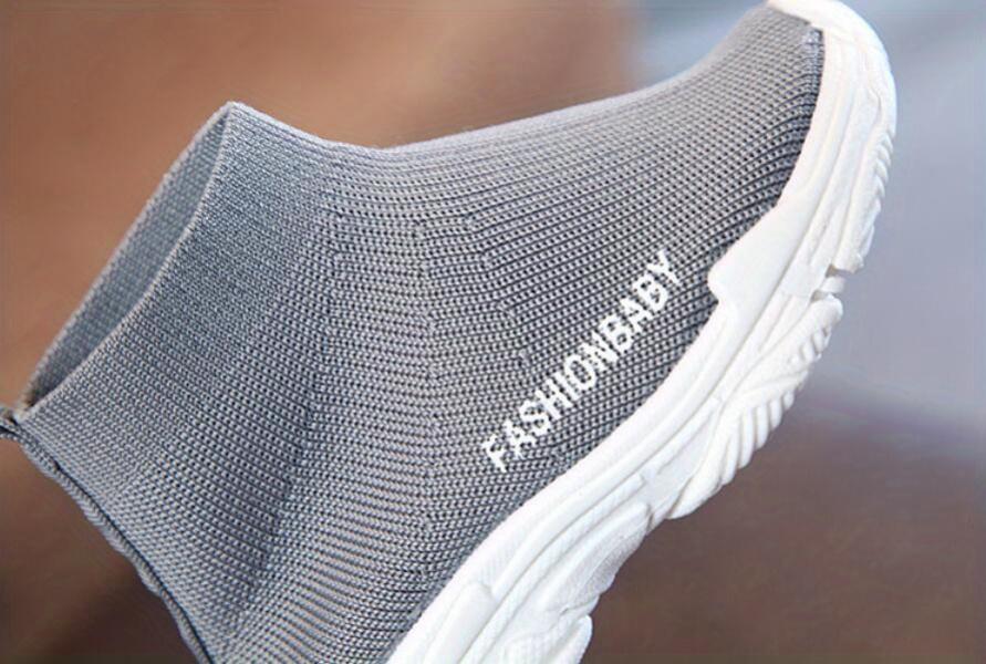 (New)FashionBaby Soft Breathable Ankle-Platform Boots Youngsters & Youngsters - Non-Rubber Sole, Pattern, Round Toe Pull-On Closure,/Fall Casual Shoes (Red/Black/Grey)