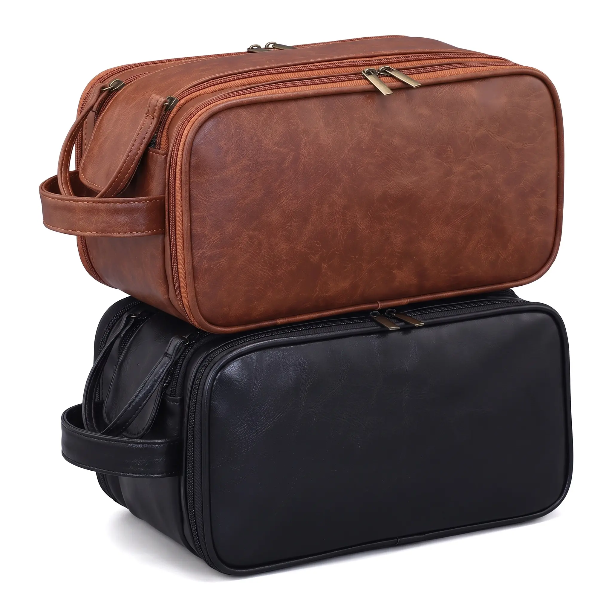Travel Ready Toiletry Bag For Men Triple Compartment Large Capacity Waterproof Business Travel Cosmetic Storage Organizer For Leisure Trips