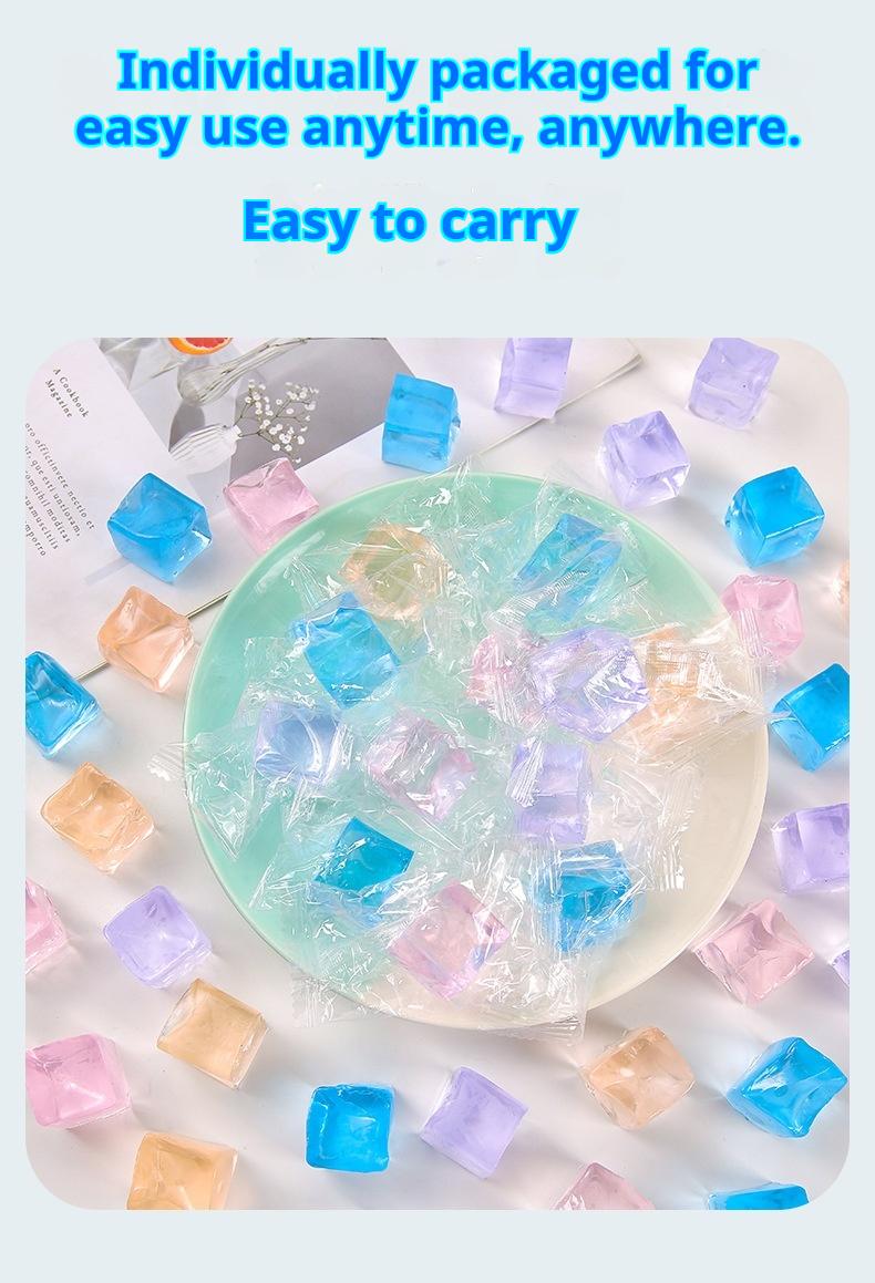 Creative Ice Cube Squishy Stress Relief Jelly Toy