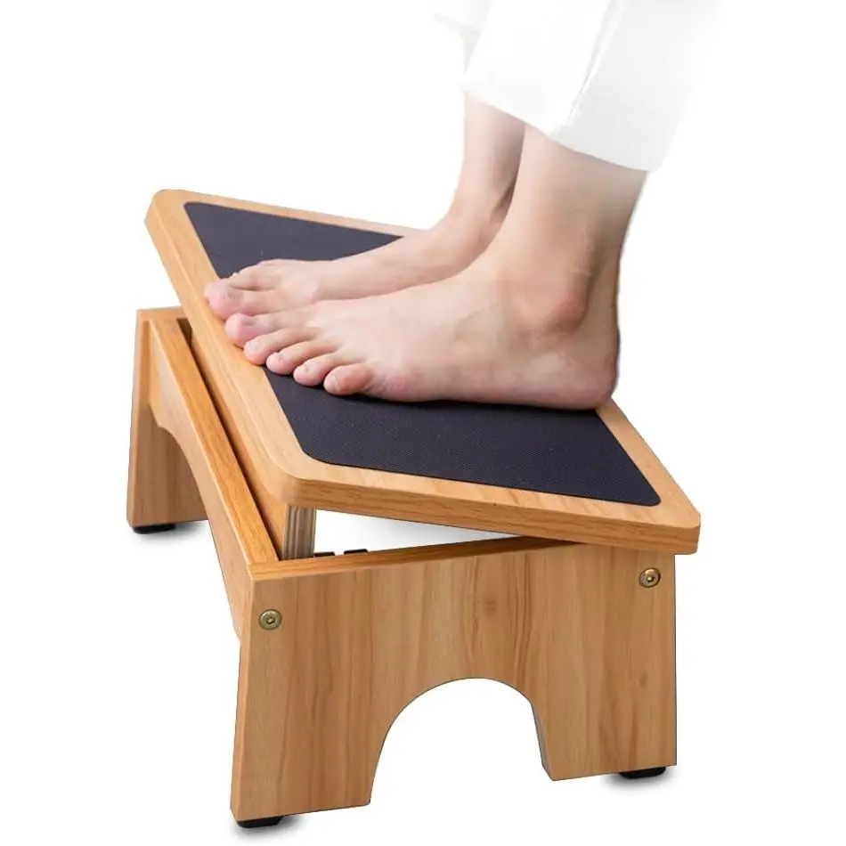 Adjustable Foot Rest for Under Desk, 3-Level Adjust Incline, 7" Step Stool for  Adults,  Foot Stool  ,  Step Stool with Non-Slip Surface for  and Office