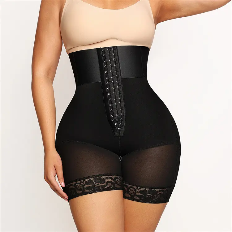 European and American large-size high-waisted body sculpting pants, body corset sports, belly closure, thin legs, tight waist and hip pants for women