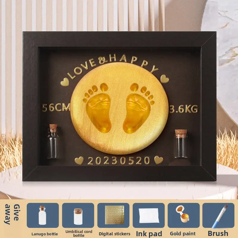 The Sweetest Newborn Gift Ever | Baby Print Clay & Hair Memorial Frame The Sweetest Newborn Gift Ever | Baby Print Clay & Hair Memorial Frame