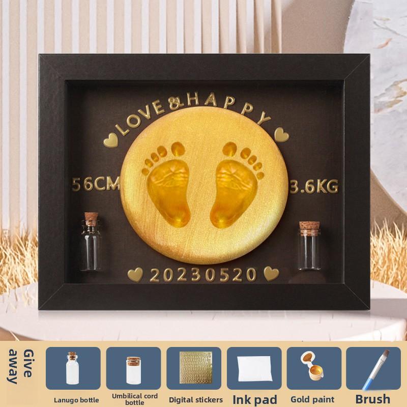 The Sweetest Newborn Gift Ever |   Baby Print Clay & Hair Memorial Frame