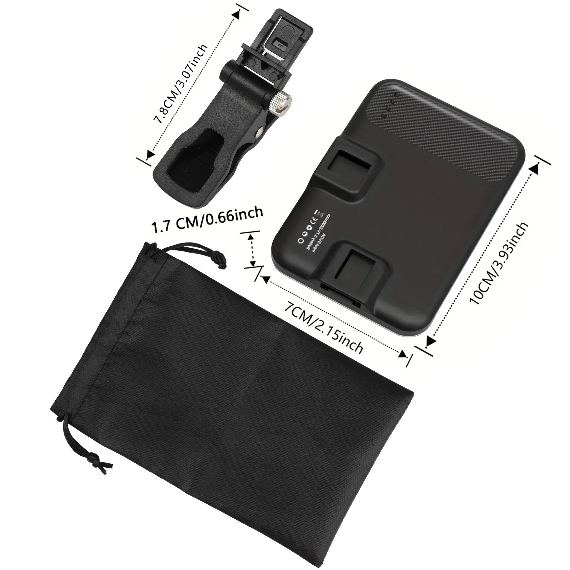 1 Set Portable Front & Back Clip-On Phone Selfie Light, 2,200 mAh Rechargeable & 7-Mode LED Selfie Fill Light for Smartphone, Tablet & Laptop #GLOBAL PICKS