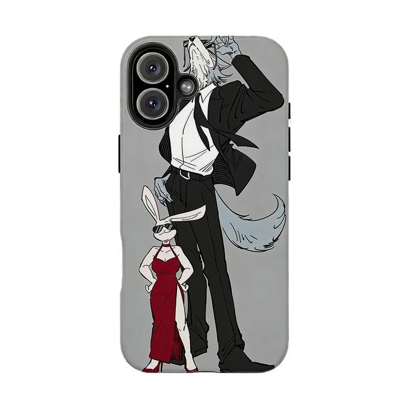 Forbidden Love Beastars Phone Cover | Iconic Anime Couple,Compatible for iPhone 16 15 14 13 12 11 17Pro Max,for Samsung S25 S24 S23 S22 Ultra,Durable Dual-Layer design phone cover,Perfect Gift for Her