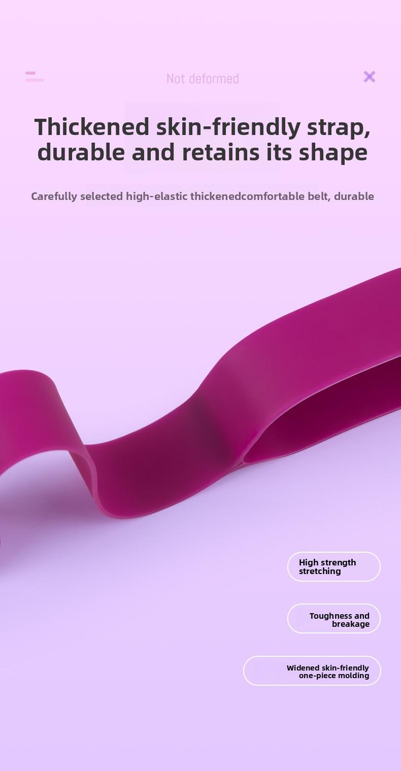 Cross-border 8-character puller Yoga pull belt Open shoulder beauty Back fitness equipment Resistance silicone elastic belt