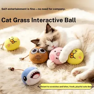 Cute lifelike kitten-shaped pet companion ornament with vivid and lovely looks, easily favored by pets. It guides pets to snuggle up actively, calms their restless moods and creates a warm atmosphere at home.