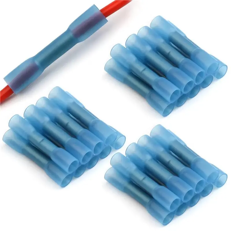 20 Nylon Heat Shrink Middle Connectors, Car Wire Splicing Terminals, Insulated Sealed Harness Connectors, Automotive Wiring Accessories, Durable Reliable Connectors