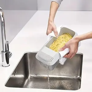 1 Counts Microwave noodle pot, suitable for 4 people - no need to boil, quick cooking with filter, non stick and debris free design, durable food safety plastic, easy to operate pasta and spaghetti with one hand