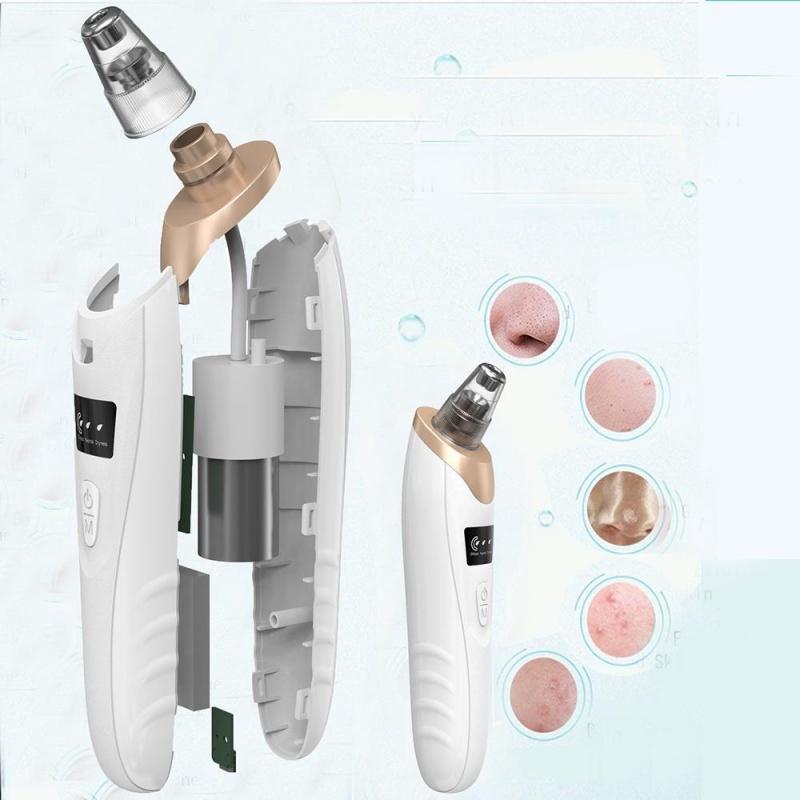 Electric Blackhead Remover, Rechargeable Blackhead Extractor, 3 Levels Adjustable Suction Power, Suction Head, Facial Skin Care Tool, Comfort