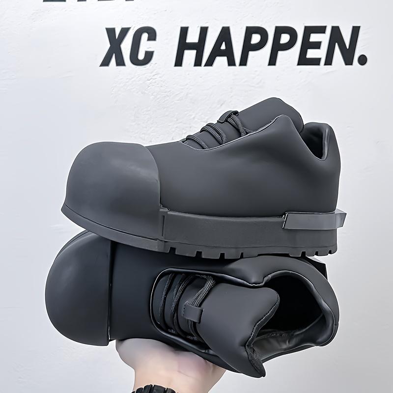 UYCEKK 2026 New Men'S Thick Sole Height Increasing Casual Sneakers|   Versatile Sports Shoes with Round Toe, Microfiber Upper, Rubber Sole, Lace Closure, Trendy Style for Spring/Fall