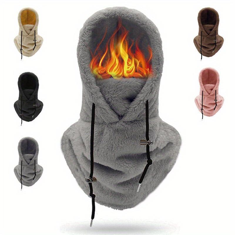 2PCS  Hood Ski Mask Winter Balaclava Windproof Warm Hood Cover Hat Cap Scarf
