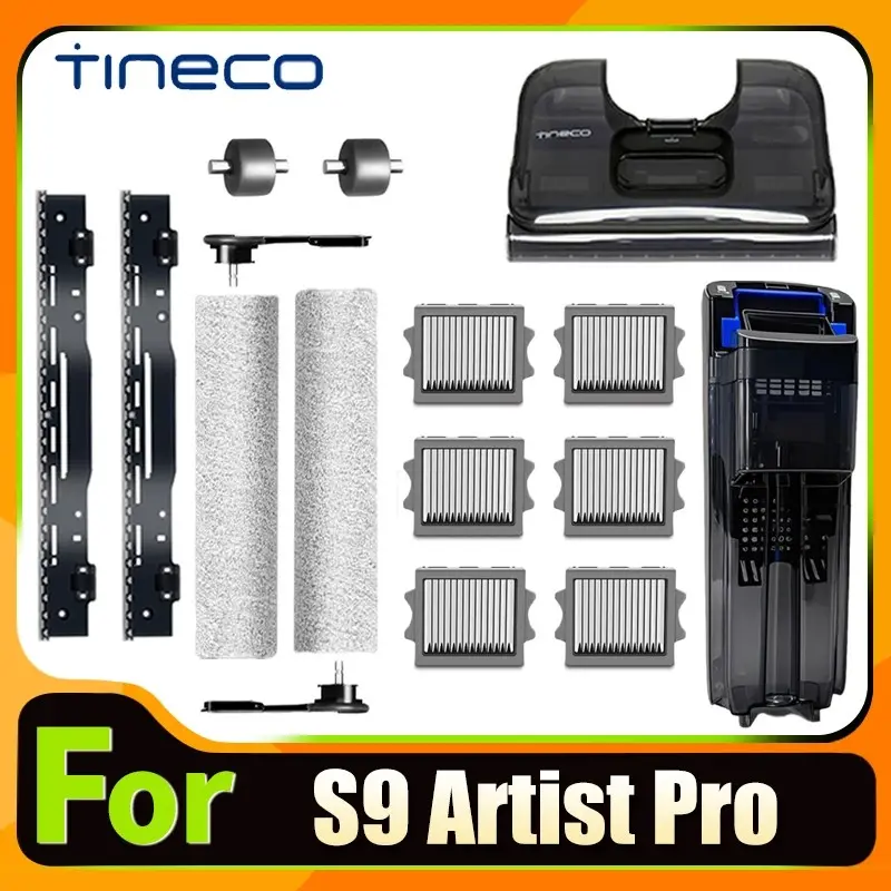 Accessories Kit for Tineco Floor One S9 Artist Pro Steam Vacuum, Wet Dry Dust Collector Parts, Essential Cleaning Supplies, Replacement Parts