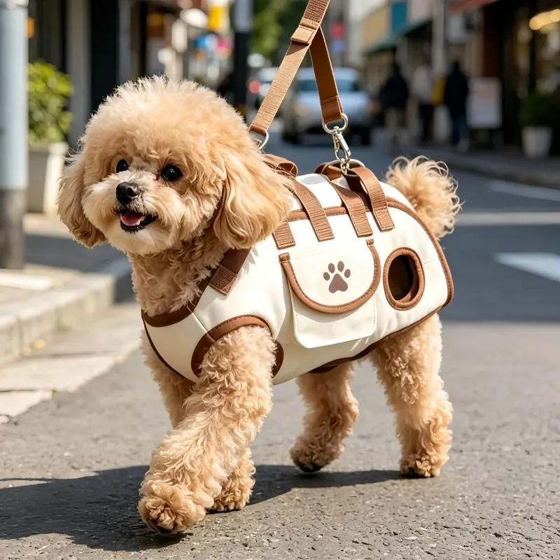 3-In-1 Backpack Travel System, Portable Pet Bags for Cats and Small Dogs, Breathable Mesh Cage, Adjustable Removable Safety Leash Combination, Messenger Cage, Suitable for Hiking, Road Trips, Daily Walks - Ergonomic Airport Universal Cage Lift