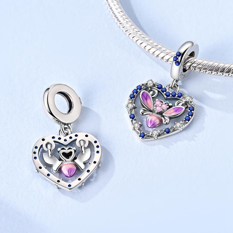 Pink series Charms Plata De Ley 925 Original Heart Pet Cat Dog Bow Handbag luggage Charm Beads Fits Bracelet DIY Jewelry Making Pink series Charms Plata De Ley 925 Original Heart Pet Cat Dog Bow Handbag luggage Charm Beads Fits Bracelet DIY Jewelry Making